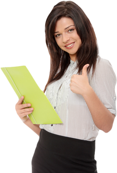 Company Computer Repair - Professional Female (405x599), Png Download