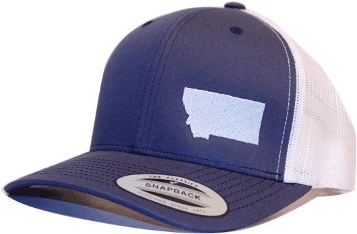 Aspinwall Granite Trucker Hat Treasure State Navy White - Baseball Cap (672x800), Png Download