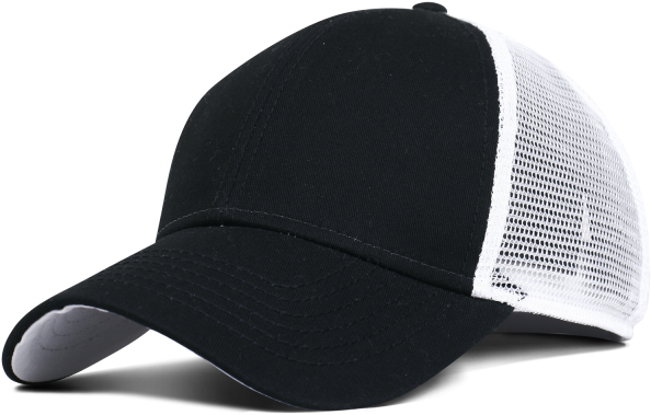 Black/white - Dark Blue And White Cap (600x600), Png Download
