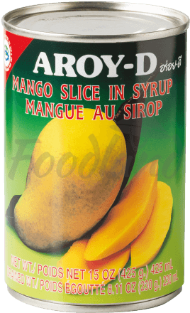 Mango In Syrup Aroy D 230 G/425g - Aroy D Bamboo Shoot Tips In Water - 19 Oz Can (500x500), Png Download