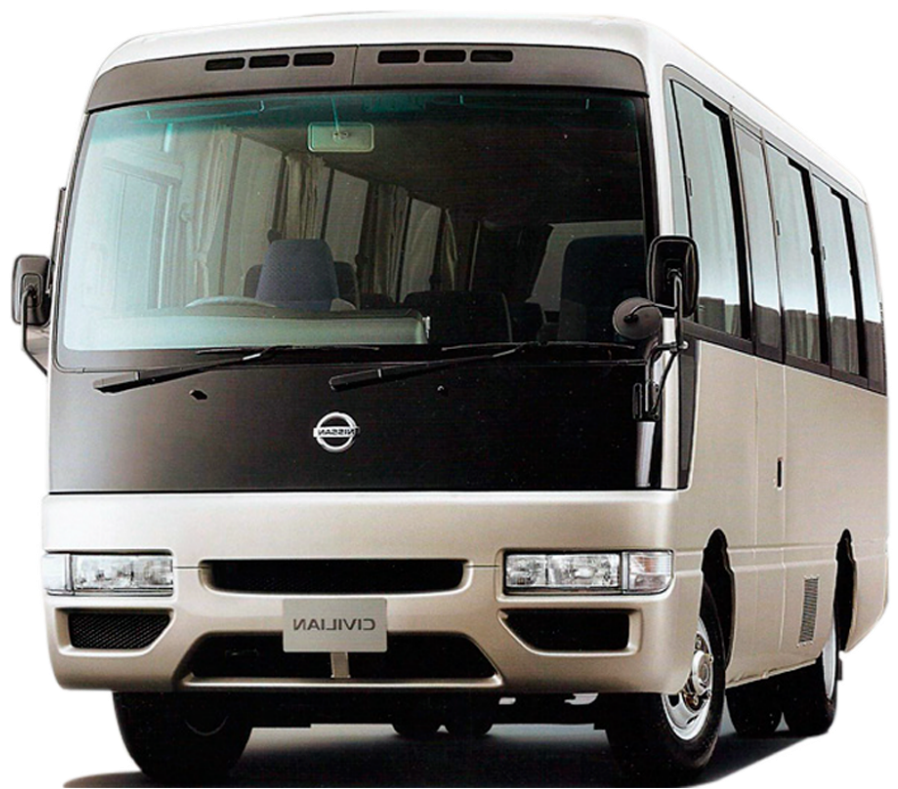 Good Looks Will Take You Far - Nissan Civilian Bus Png (1500x843), Png Download