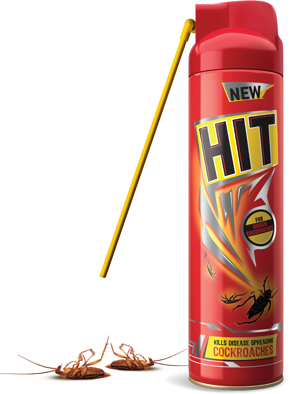 It's Summer Time Again - Hit Red Kills Hidden Cockroaches 625ml (1304x1600), Png Download