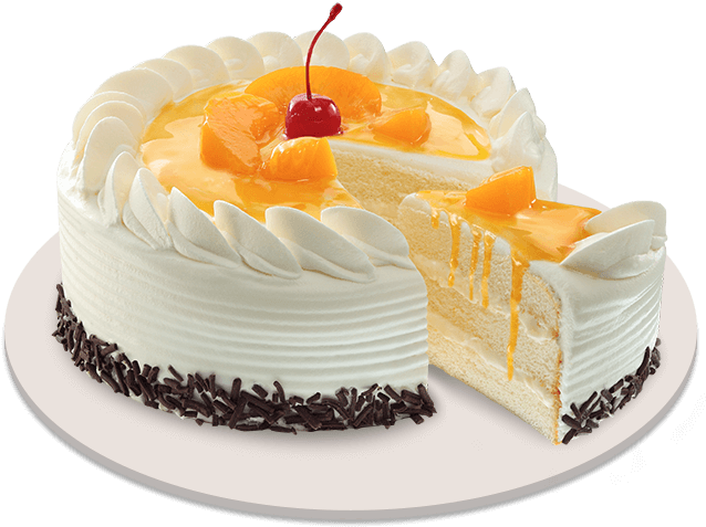 Peach Mango Symphony Cake - Peach Mango Symphony Red Ribbon (745x485), Png Download
