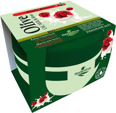Herbolive Body Butter With Olive Oil, Milk & Rose - Herbolive Body Butter (390x390), Png Download