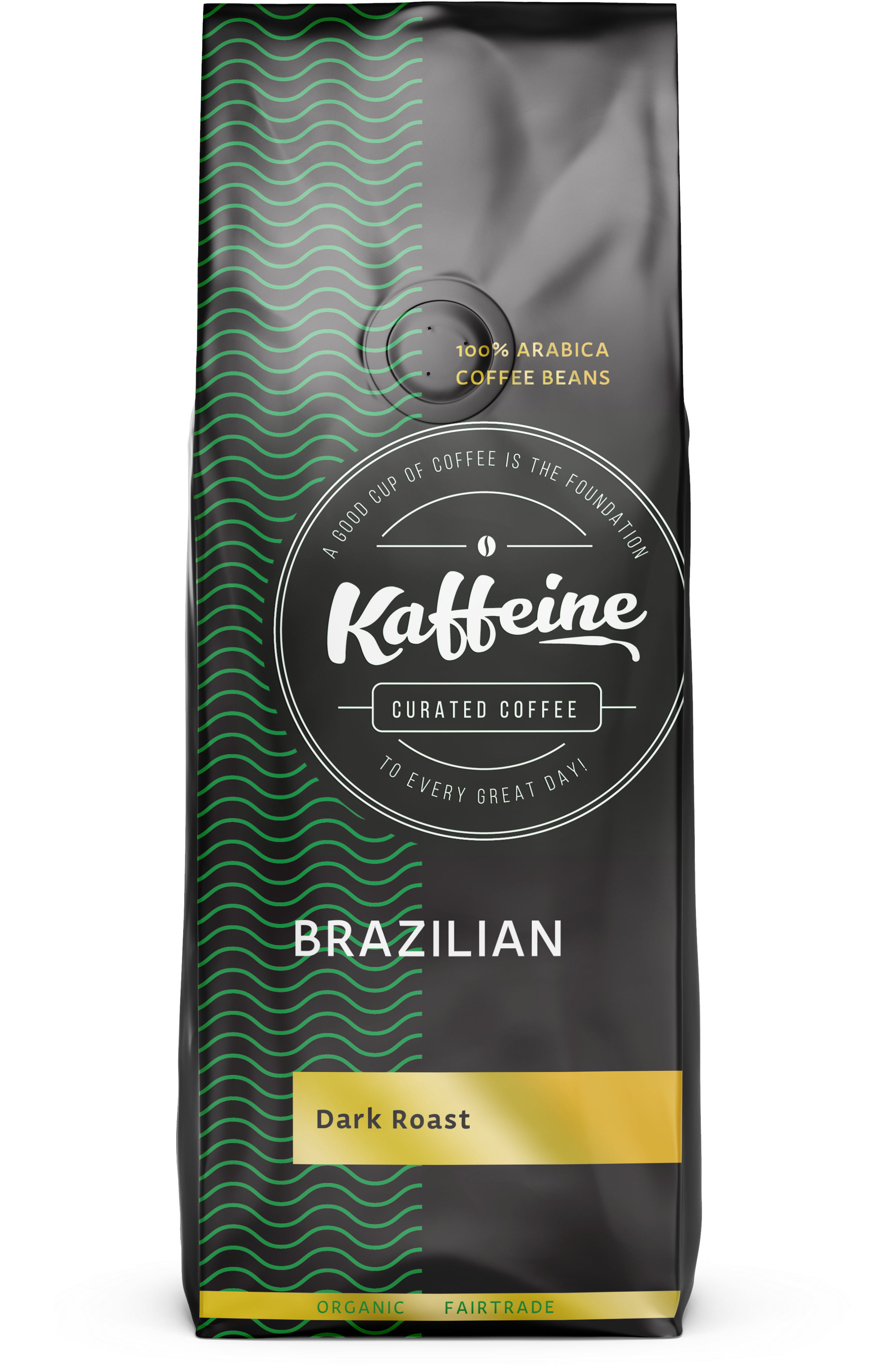 Brazilian Bourbon Santos Dark Roast 2 Lb Whole Bean - Kaffeine Koffee Organic Roasted Whole Bean Specialty (4000x4000), Png Download