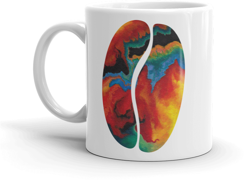 Coffee Beans Cup Png (1000x1000), Png Download