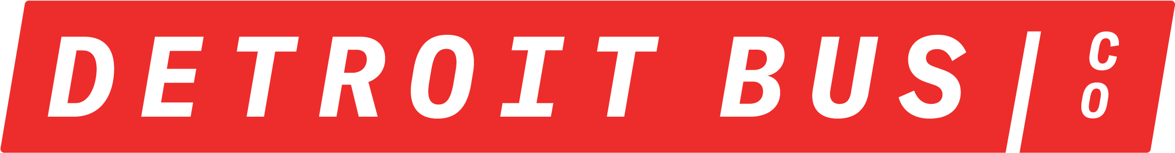 The Detroit Bus Co - Detroit (2542x610), Png Download