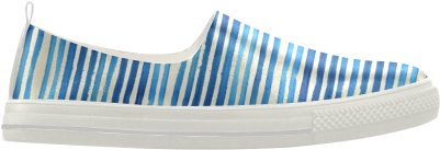 Watercolor Stripes Grunge Pattern - Slip-on Shoe (500x500), Png Download