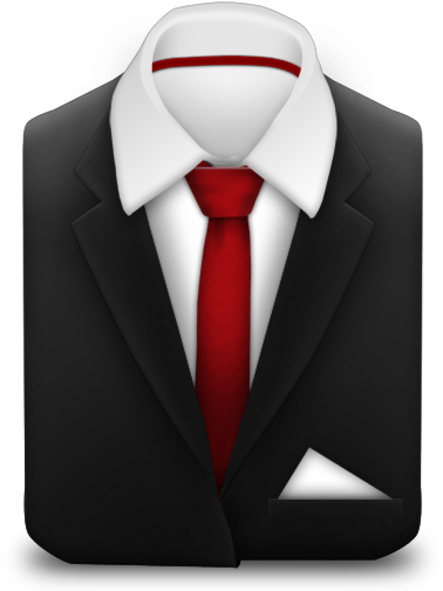 Banner Royalty Free Library Manager Red Icon Free Images - Suit Red Tie Png (600x600), Png Download