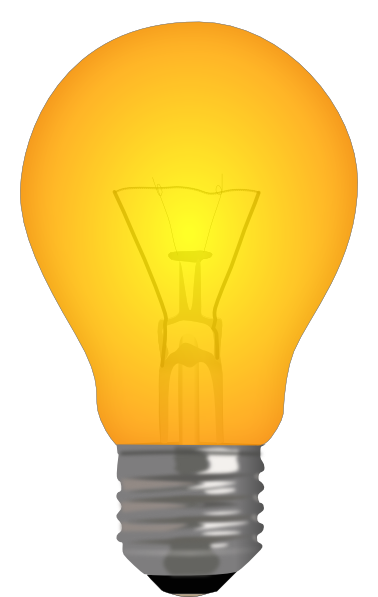 Light Bulb 85% Lit Clip Art At Clker - Animated Flashing Light Bulb (378x597), Png Download