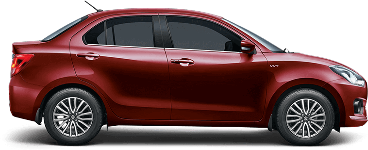Maruti Swift Dzire Facelift - Mitsubishi Mirage G4 Wine Red (766x313), Png Download