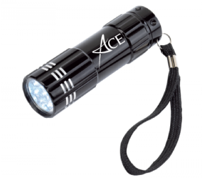 Led 9 Bulb Torch Light - Linterna Led De Bolsillo (500x500), Png Download