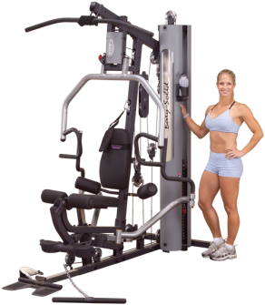 Body Solid Body Solid G5s Selectorized Home Gym - Body Solid G6b Leg Press (350x350), Png Download