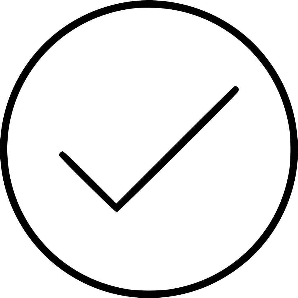 Accept Approve Approved Check Checkmark Success Tick - Clock Line Icon Png (980x981), Png Download