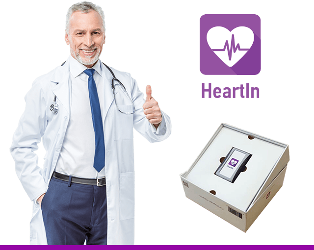 Heartin Portable Electrocardiograph - Physician (640x510), Png Download