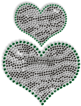 Custom Cute Sparkling Small Heart And Big Heart In - Heart (450x450), Png Download