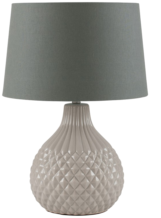 Ceramic Lamp Png Image - Pacific Lighting Grey Etched Ceramic Table Lamp (601x800), Png Download