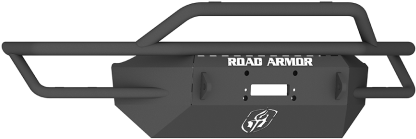 2011-2014 Chevy 2500/3500 Hd Sahara - Road Armor Sa004b Sahara Winch Bumper, Black (480x319), Png Download