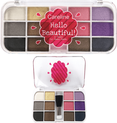 Hello Beautiful 12 Shades Eyeshadow Palette - Careline Eyeshadow Hello Beautiful (600x600), Png Download