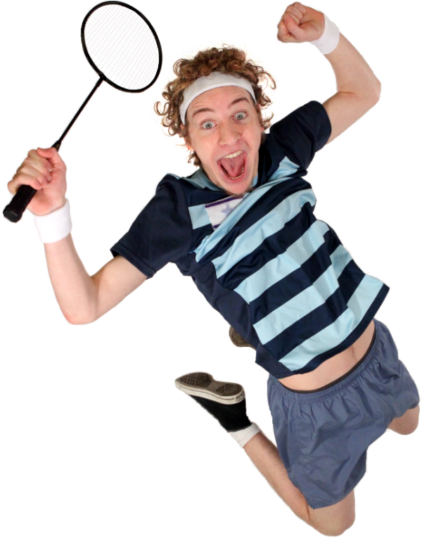 Photo Of Actor From Traveling Lantern Theater Jumping - Vladimir Goes For Gold (609x778), Png Download