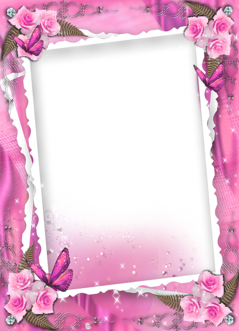 Png File For Photoshop Frames For Birthday Joy Studio - Beautiful Pink Frames (800x1109), Png Download