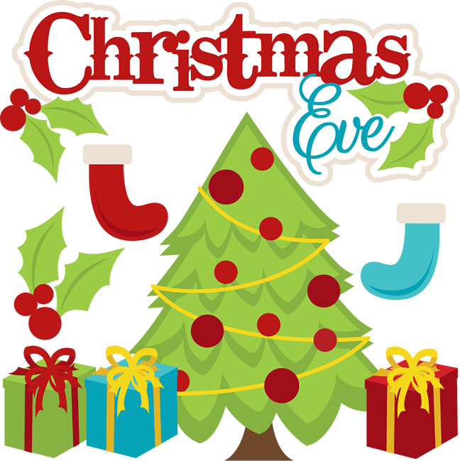 Christmas Eve Svg Cutting Files For Scrapbooking Christmas - Clip Art (648x649), Png Download