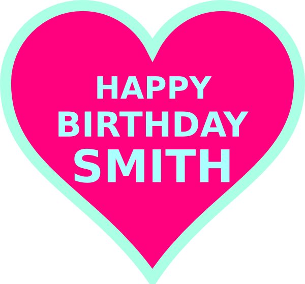 How To Set Use Smith Bday Clipart (600x559), Png Download