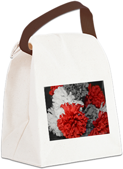 Color Splash Red Carnations Canvas Lunch Bag - Cafepress Garden Gnome Canvas Lunch Bag With Strap (350x350), Png Download