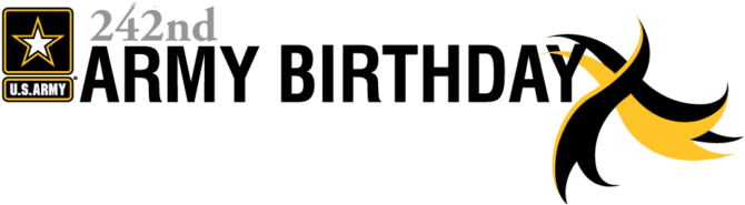 242nd-bday - United States Army Birthday 2018 (700x235), Png Download