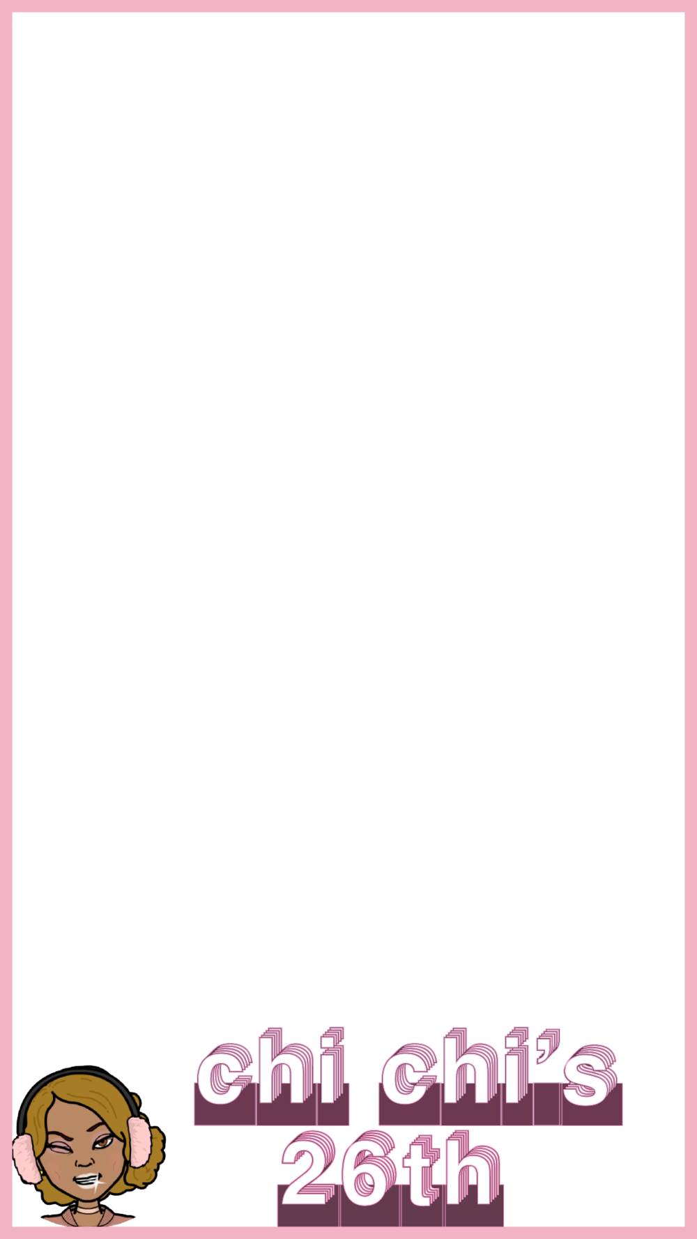 Chi Chi Bday - Portable Network Graphics (1000x1778), Png Download