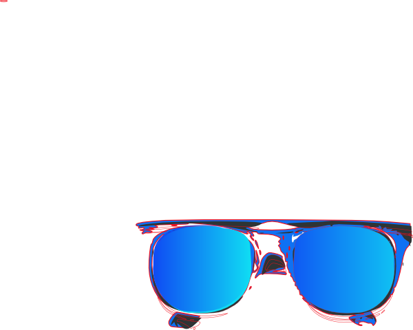Banner Stock Sunglass Clipart Editing - Edit Glasses Png (600x480), Png Download