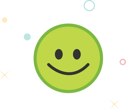 Smiley (500x432), Png Download
