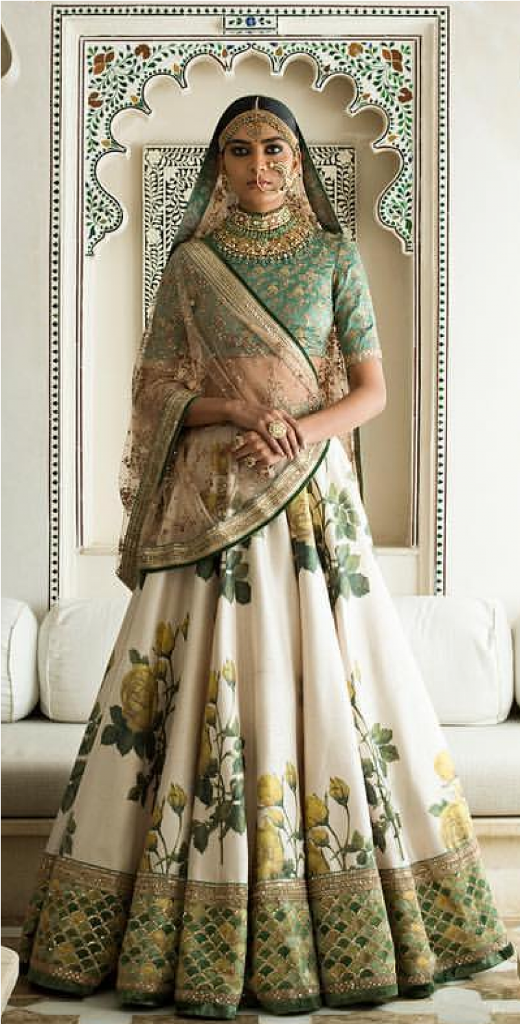Indian Pakistani Ethnic Printed Embroidery Wedding - New Design Lehenga (1116x1488), Png Download