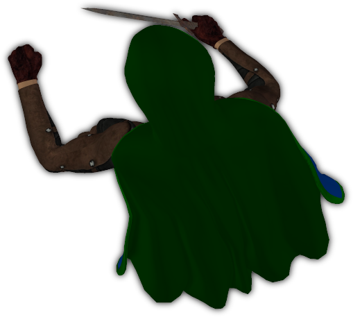 Rogue Top Down Token (509x457), Png Download