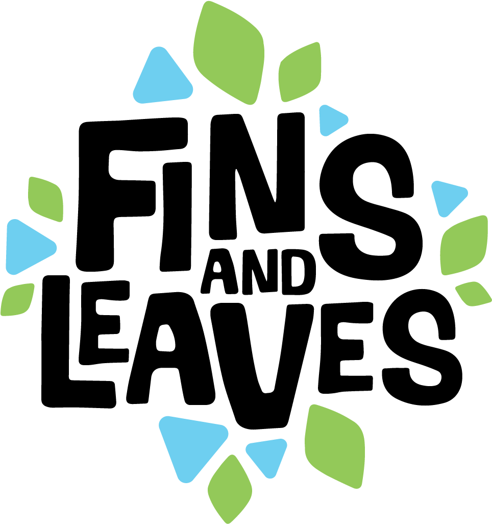 Fins And Leaves (1200x1200), Png Download
