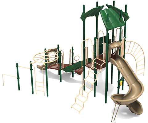 3d Front View - Playground Slide (600x400), Png Download