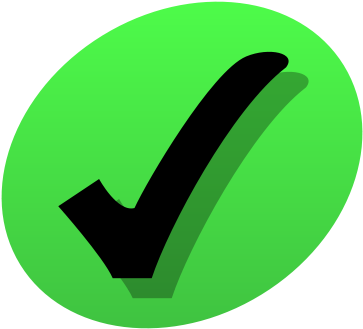 Tick - Yes Green (400x360), Png Download