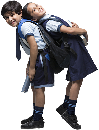 Banner21 - School Boy With School Bag Png (413x559), Png Download