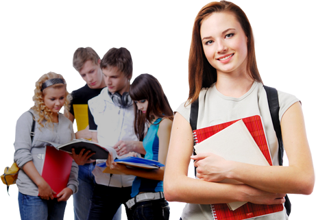 Png Student Studying New Zealand Educated - Brochure Design For Ielts (461x321), Png Download