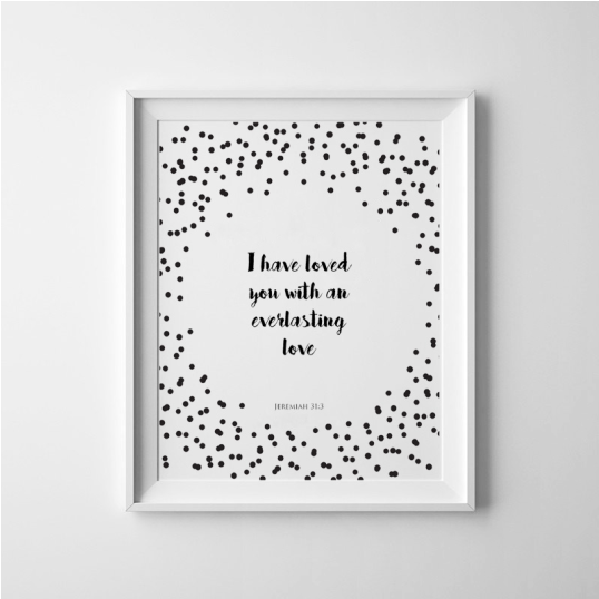 3, Bible Verse Print / Bible Verse Quote / I Have Loved - East Urban Home Mixed Media 'stony Black (703x537), Png Download