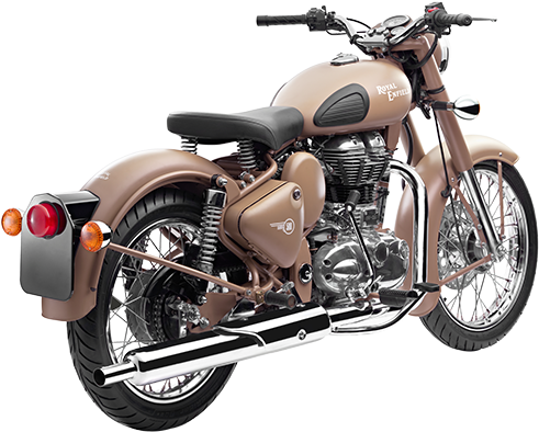 The Classic Desert Storm Involves You With A “sand” - Royal Enfield Classic 350 Khaki (600x463), Png Download