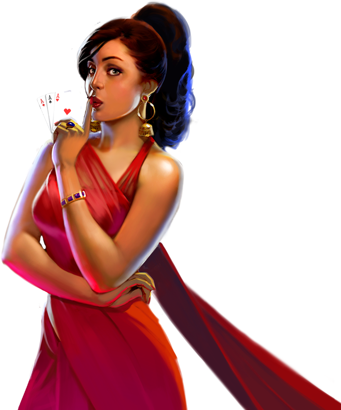 India's Favourite Card Game - Teen Patti Gold Girl (1920x1100), Png Download