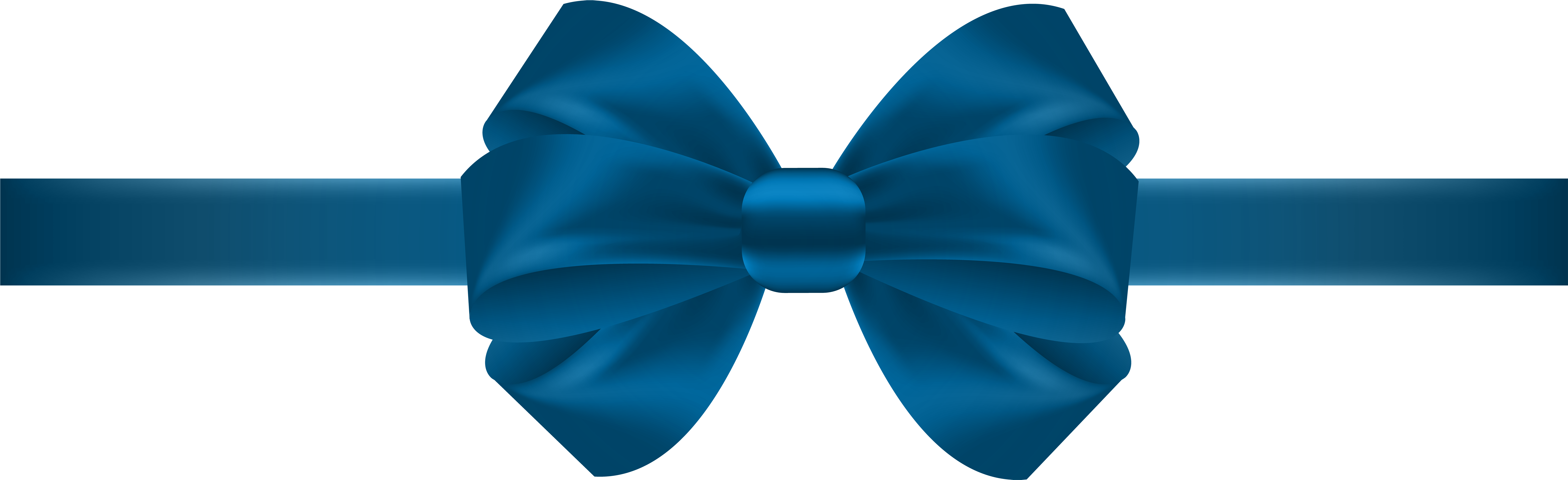 Blue Gift Bow Png Download - Red Bow Transparent Png (8000x2514), Png Download