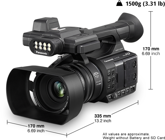 Hd Camcorder Hc-pv100 - Panasonic Pv100 Price In Pakistan (561x455), Png Download