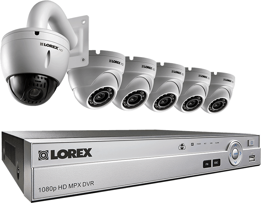 Hd Cctv Security System With 1080p Dome Cameras And - Cc Tv Camera Hd (1200x800), Png Download