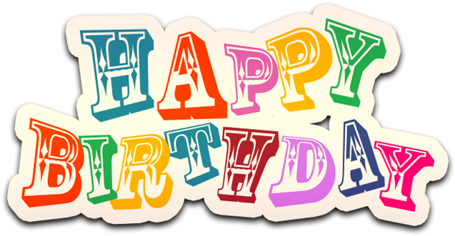 Colorful Happy Birthday Transparent Image - Happy Birthday Images Transparent (640x640), Png Download
