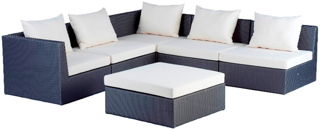 Outdoor - Furniture - Wicker (672x378), Png Download