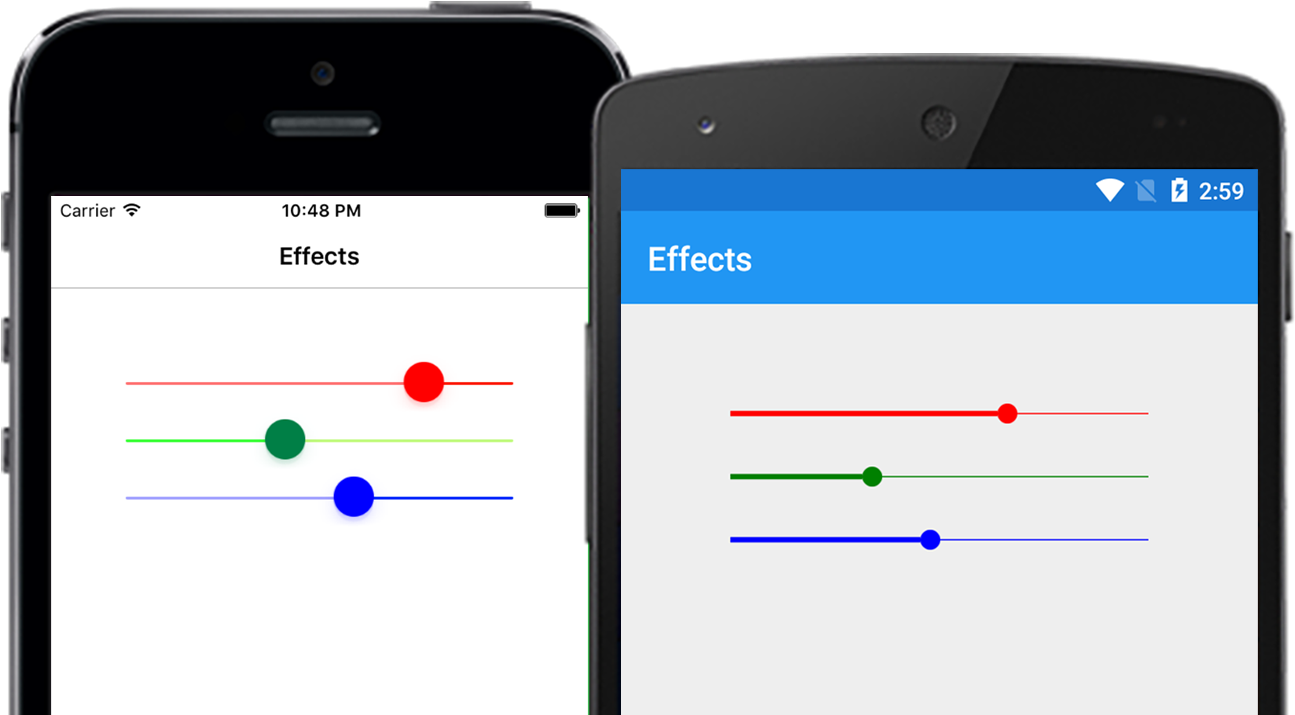 1's New Feature Named Effects With The Slider Control - Xamarin Forms Custom Slider (1366x768), Png Download