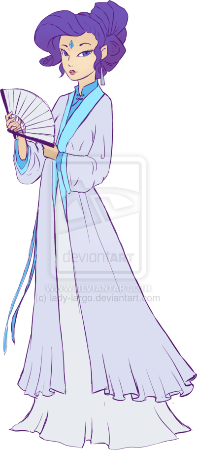 Lady-largo, Bindi, China, Chinese, Fan, Hanfu, History, - Rarity (400x911), Png Download