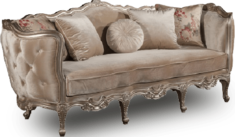 Versailles Sofa - Benetti's Italia Versailles Loveseat, Beige (480x279), Png Download